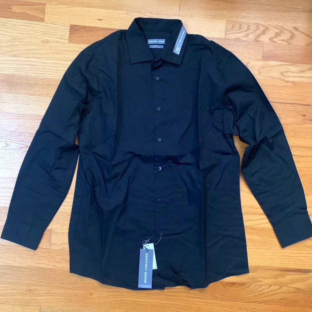 Black long sleeve dress shirt